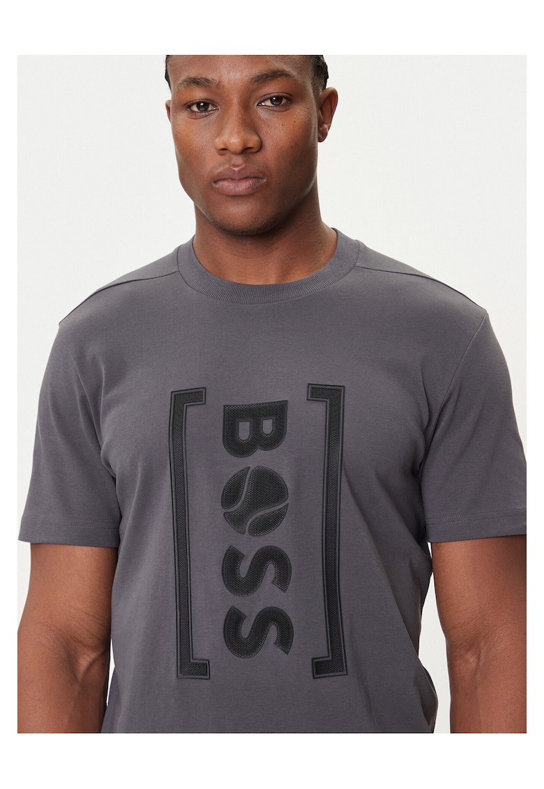 Tricou barbati - gri - din bumbac