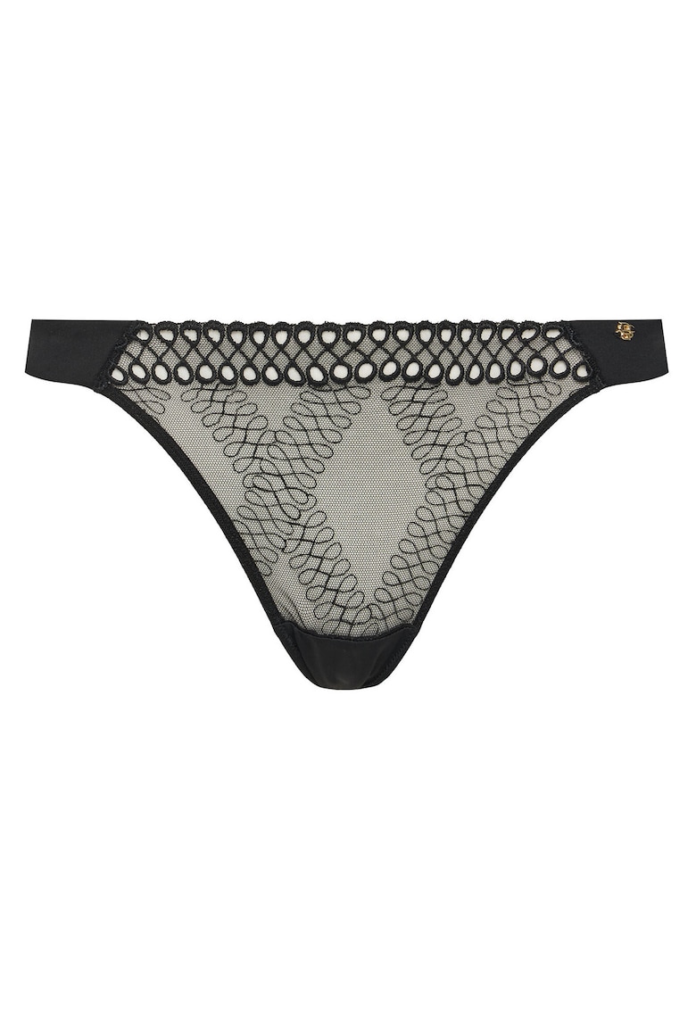 Chiloti tanga dama negru - lenjerie intima