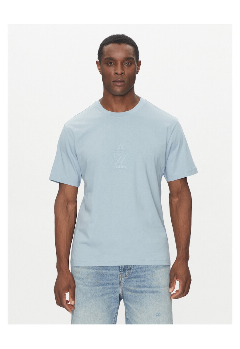 Tricou barbat albastru deschis - bumbac -