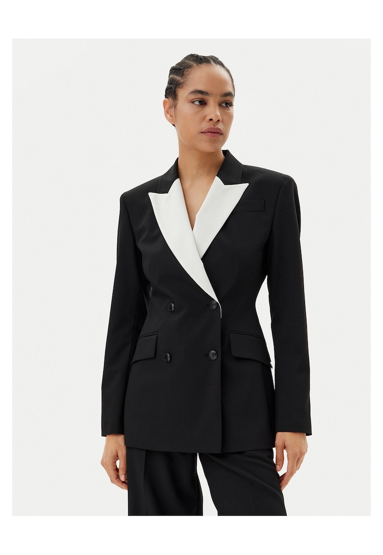 Sacou dama negru/ alb