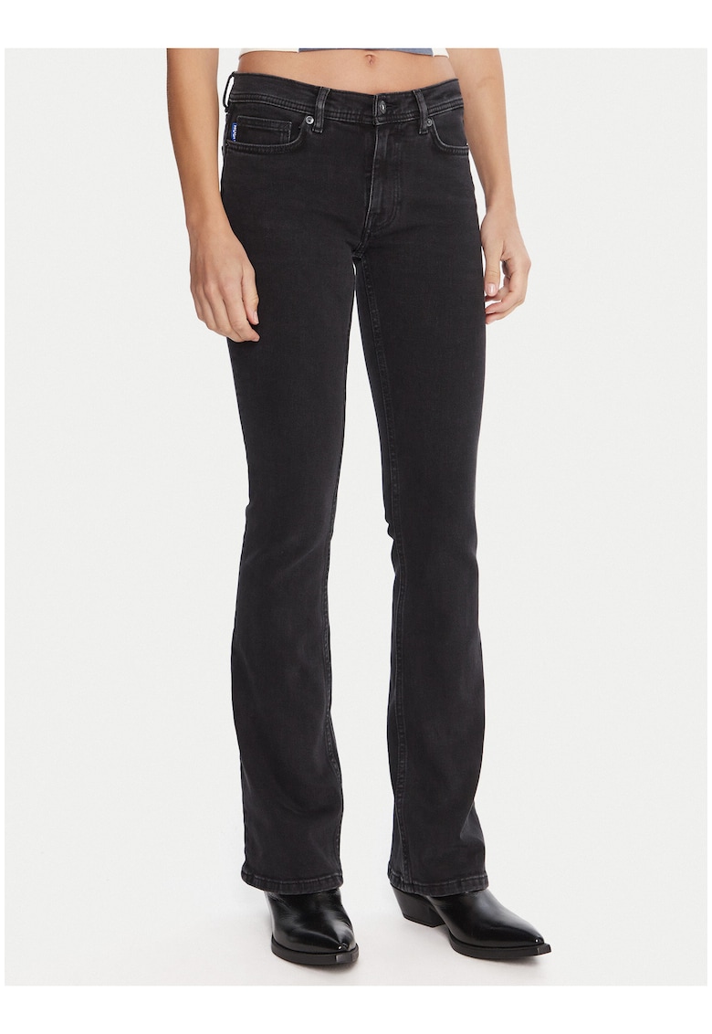 Blugi dama model Flare Fit - Negru -