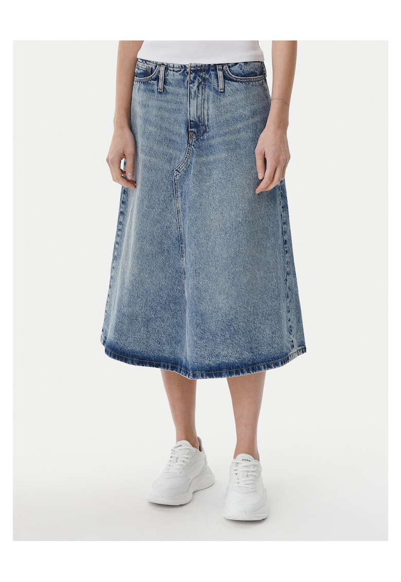 Fusta denim - albastru