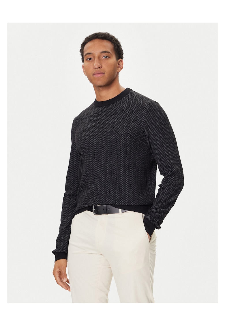 Pulover elegant barbati negru