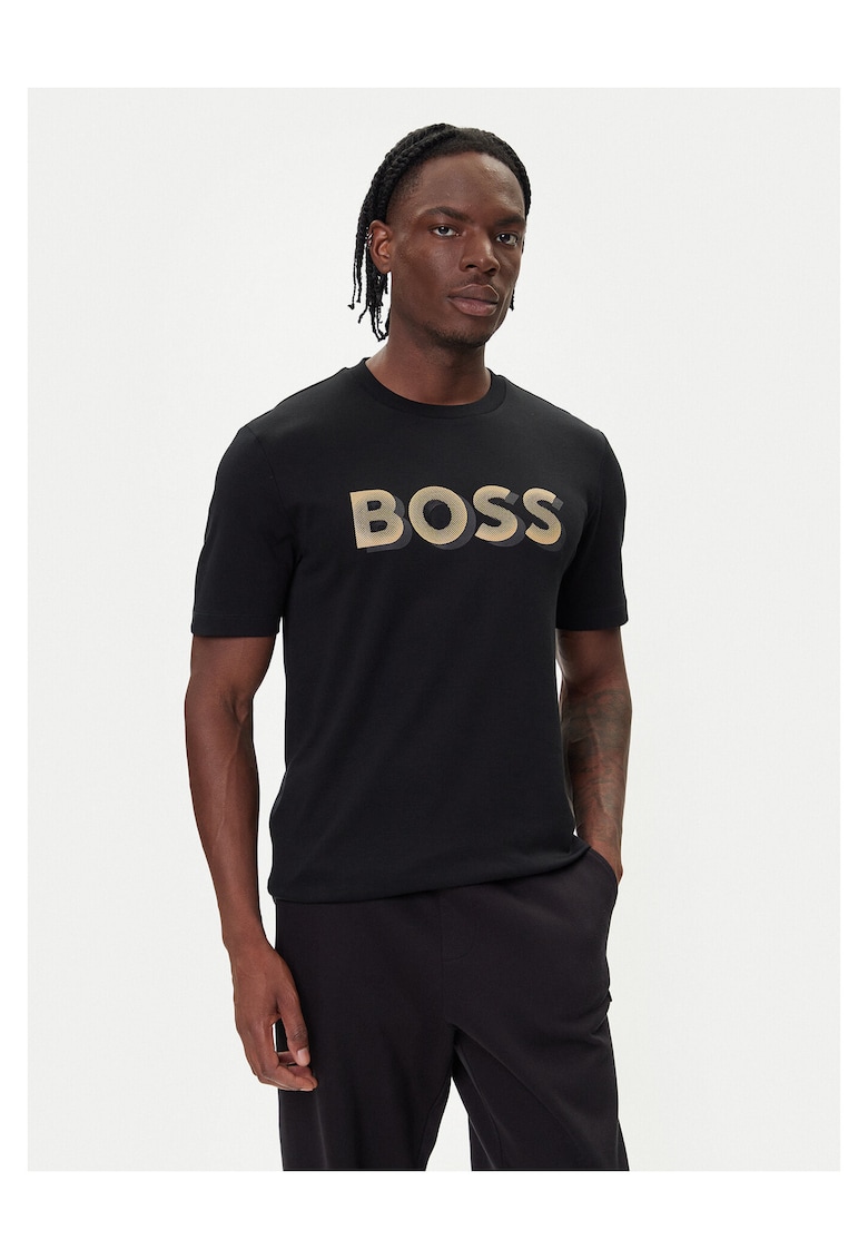 Tricou barbat bumbac - culoare neagra