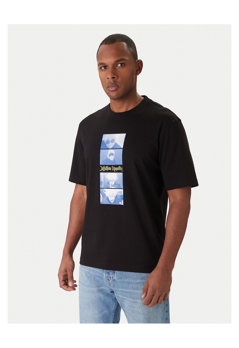 Hugo Tricou barbat negru/albastru - bumbac