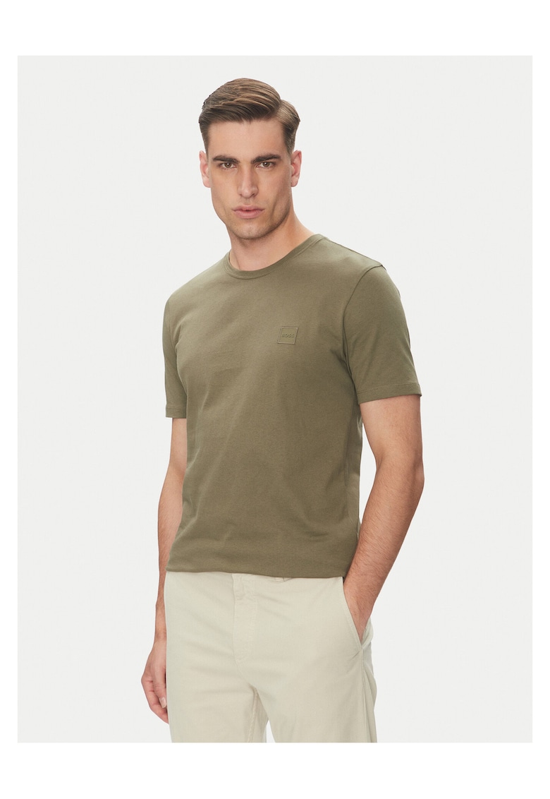 Tricou barbati kaki - bumbac -