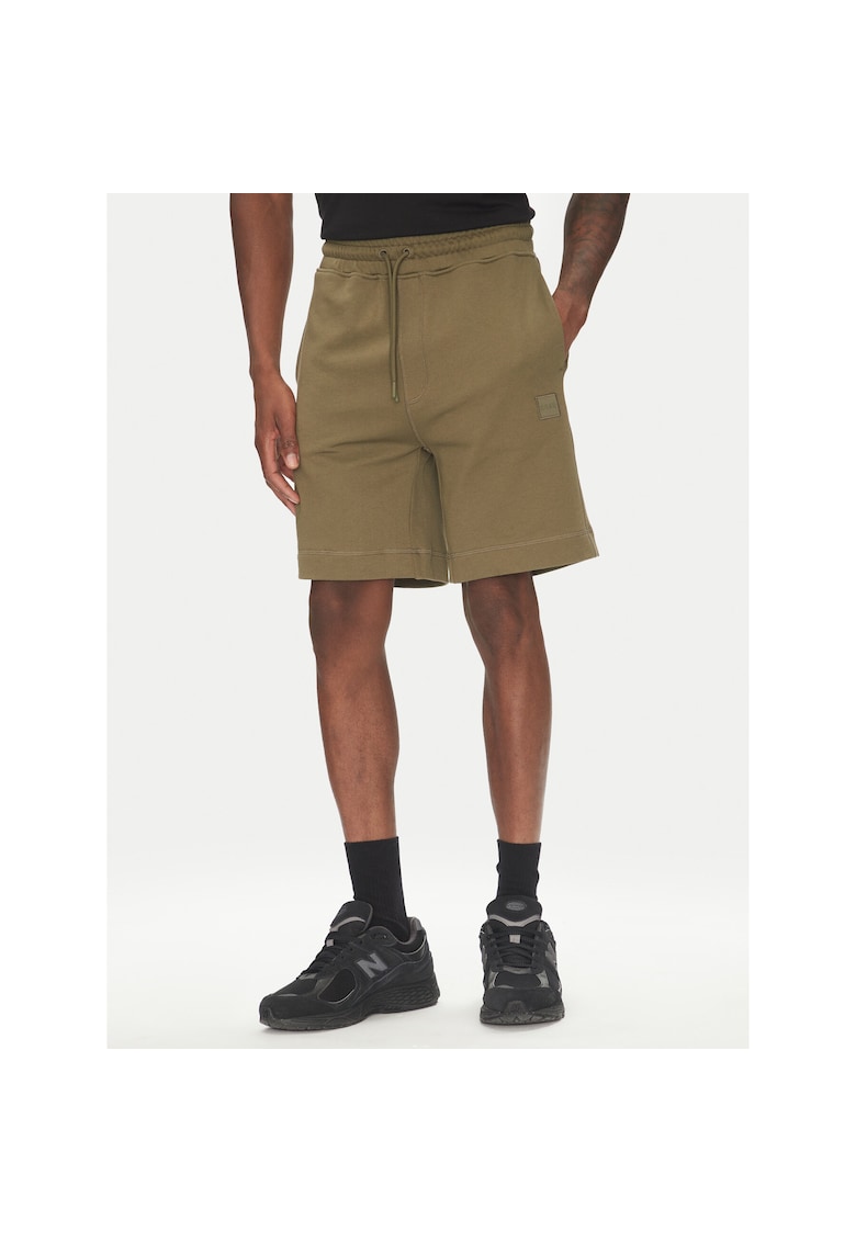 Pantaloni sport barbati verde masliniu - material respirabil