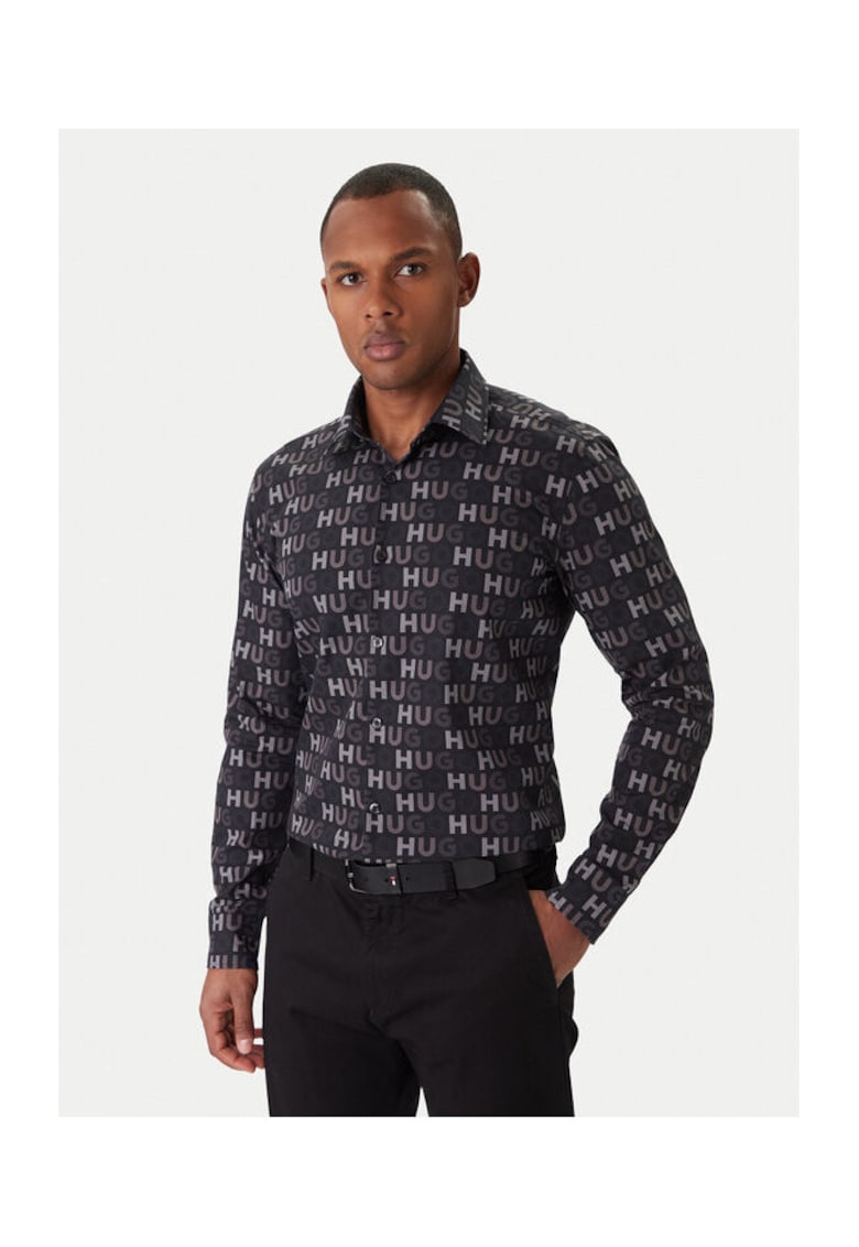 Camasa barbati neagra - din material de calitate