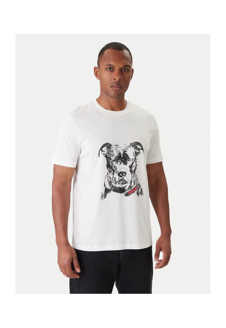 Tricou barbati ecru - bumbac