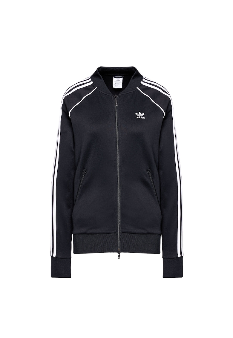 Hanorac sport dama cu fermoar - negru -
