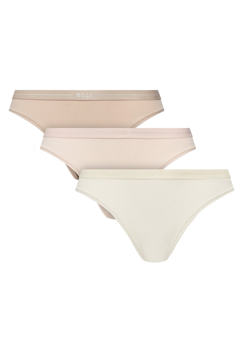 Chiloti pentru dama - Bej - 3 buc -