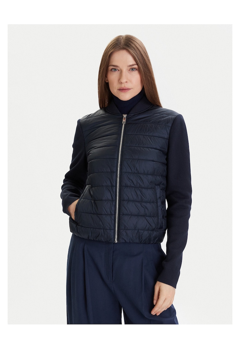 Jacheta bomber de dama bleumarin