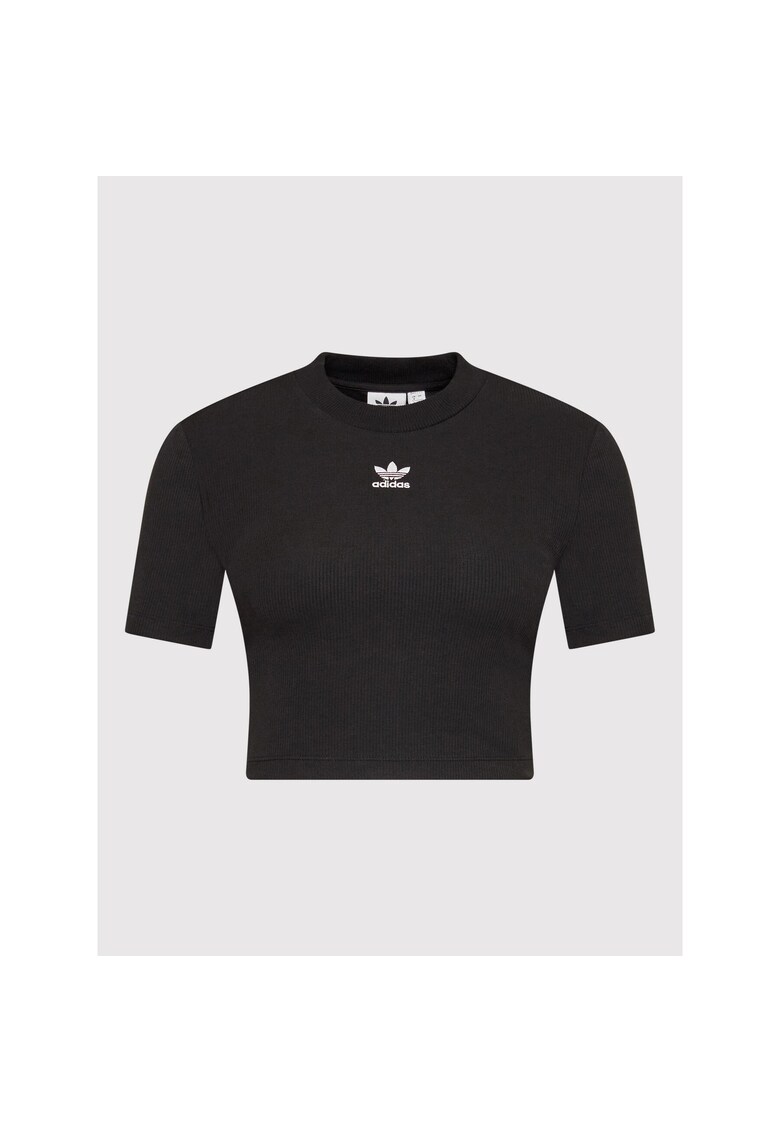 Tricou scurt pentru dama negru -