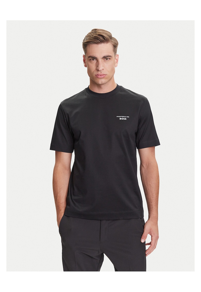 Tricou barbat bumbac - negru