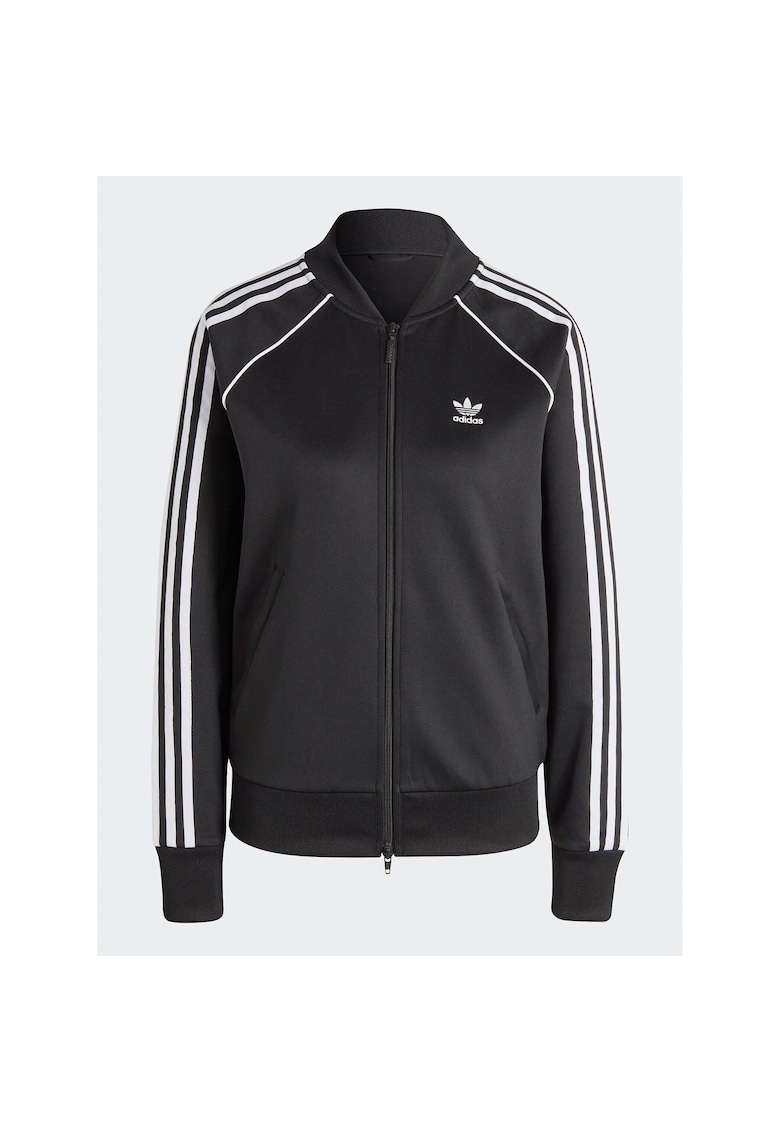 Hanorac sport dama - cu fermoar - negru - material moale -