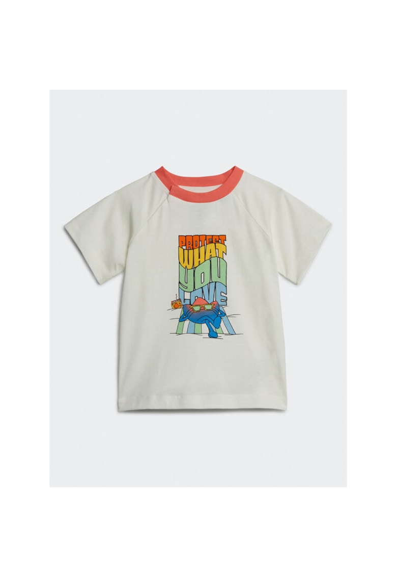 Tricou unisex - alb - bumbac