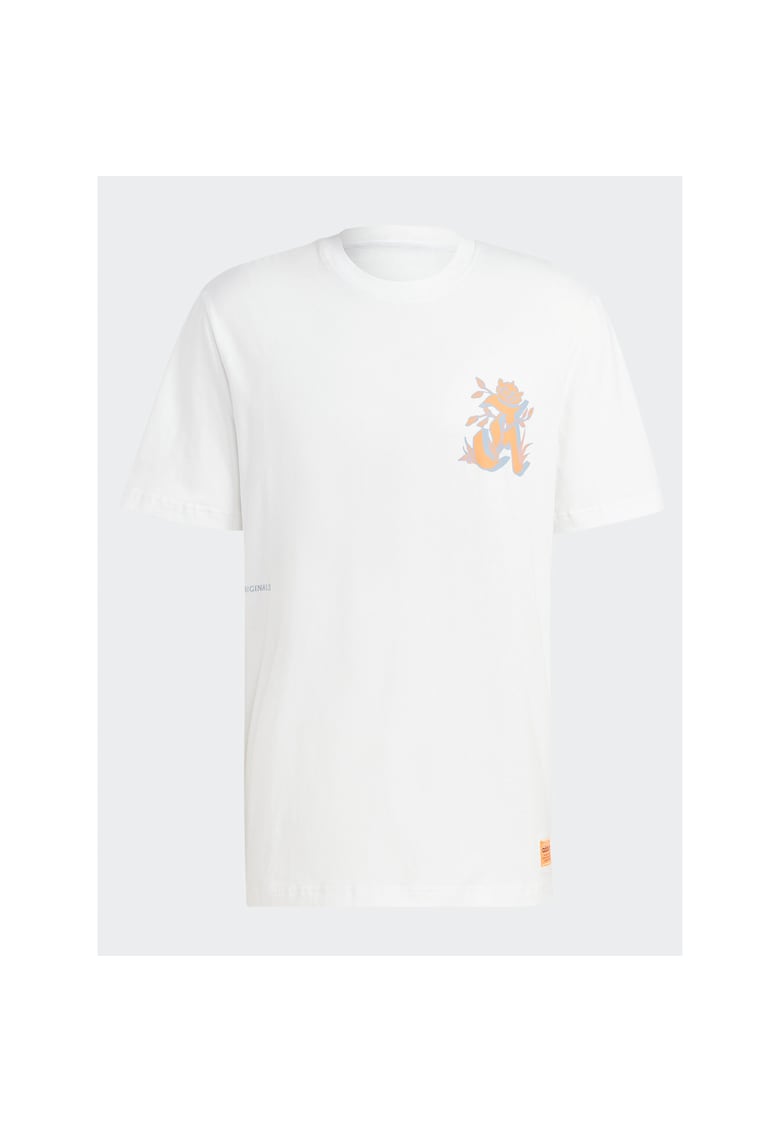 Tricou sport barbati alb - bumbac -