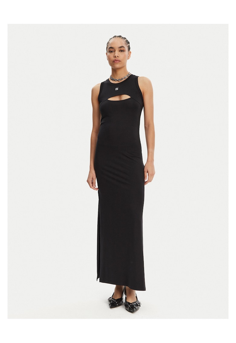 Rochie casual dama neagra - maxi
