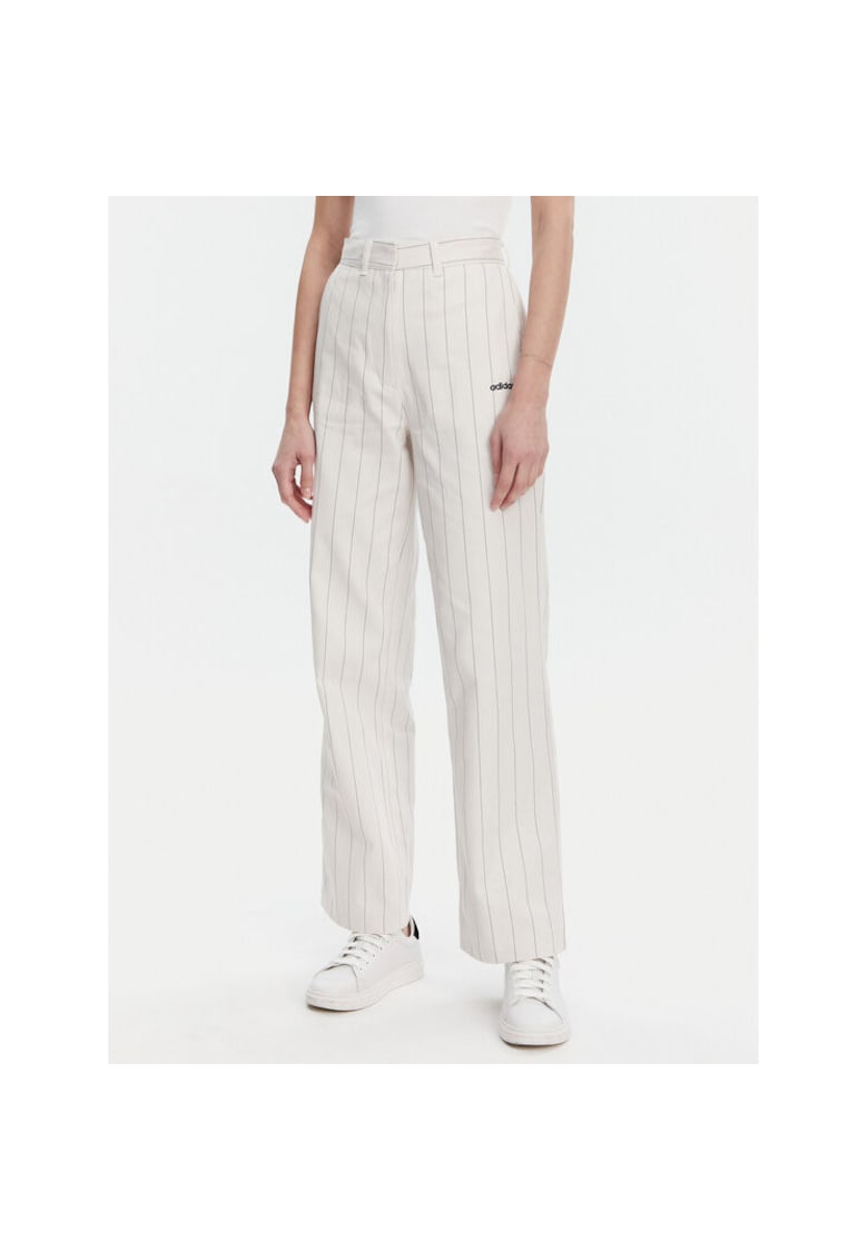 Pantaloni sport dama - alb - material respirabil