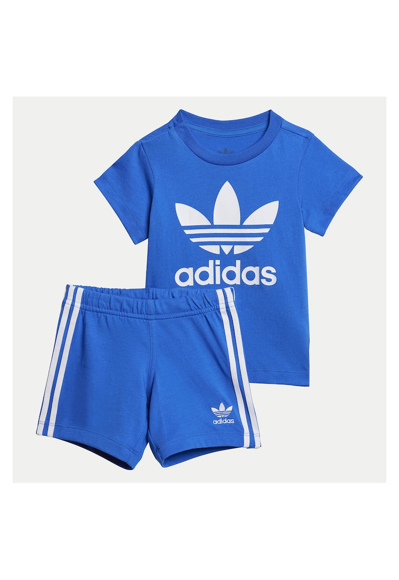Set Compleu Unisex Albastru - Tricou si Pantaloni Scurti