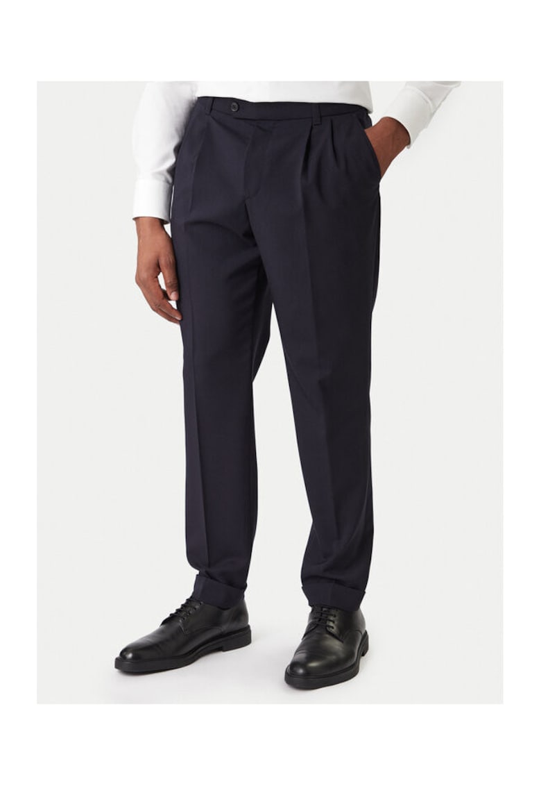 Pantaloni barbati - bleumarin - eleganti
