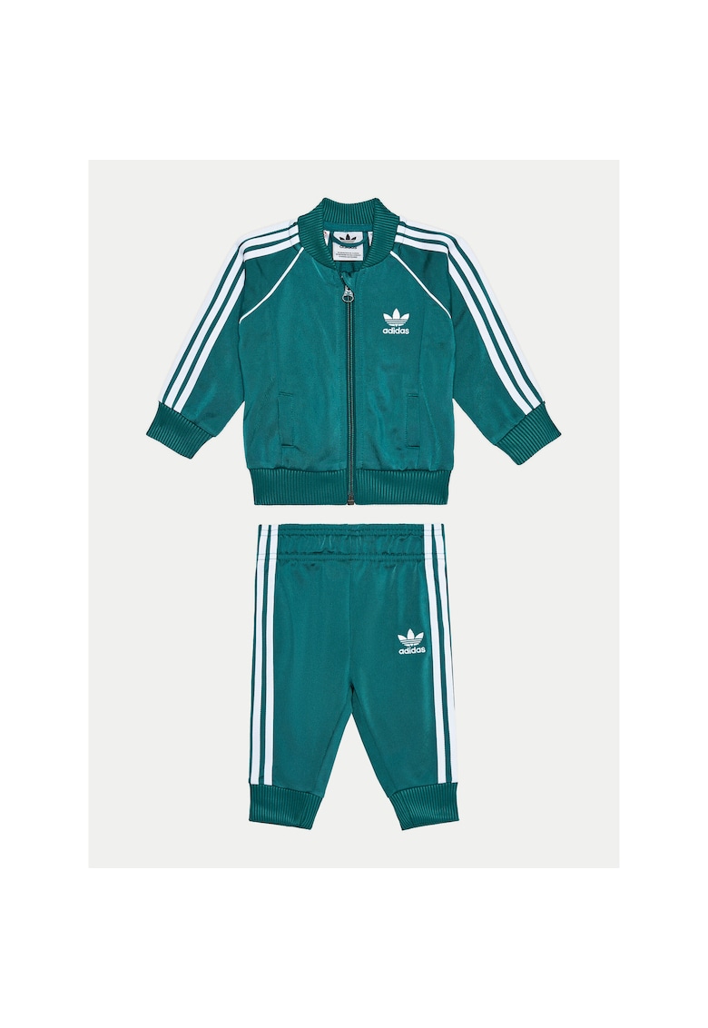 Costum de trening unisex pentru bebelusi verde -