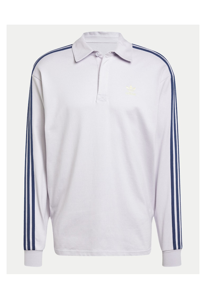 Bluza barbati alb/albastru - bumbac -