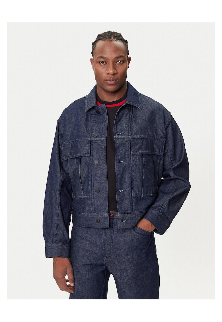 Geaca de blugi barbati bleumarin - material denim
