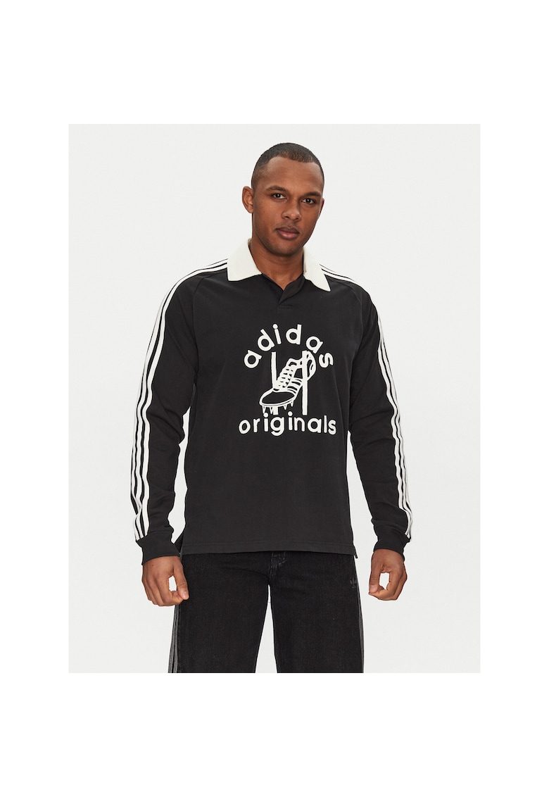 Bluza polo pentru barbati - negru - bumbac