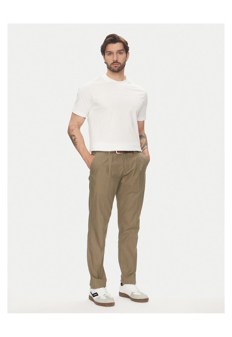 Tricou barbati alb - bumbac