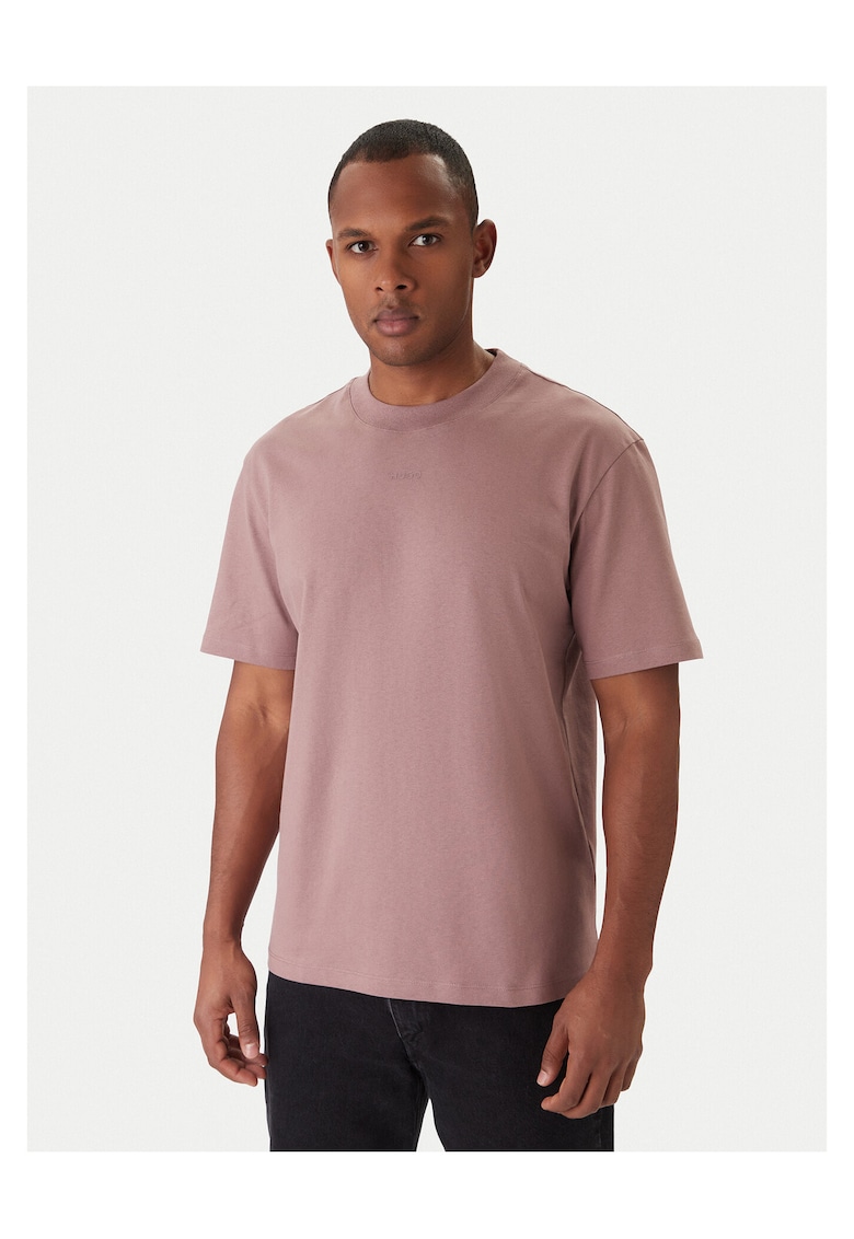 Tricou barbati roz prafuit - bumbac