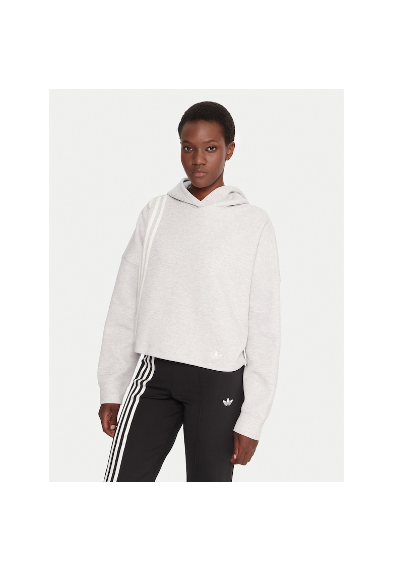 Hanorac sport dama Adidas - gri - material confortabil