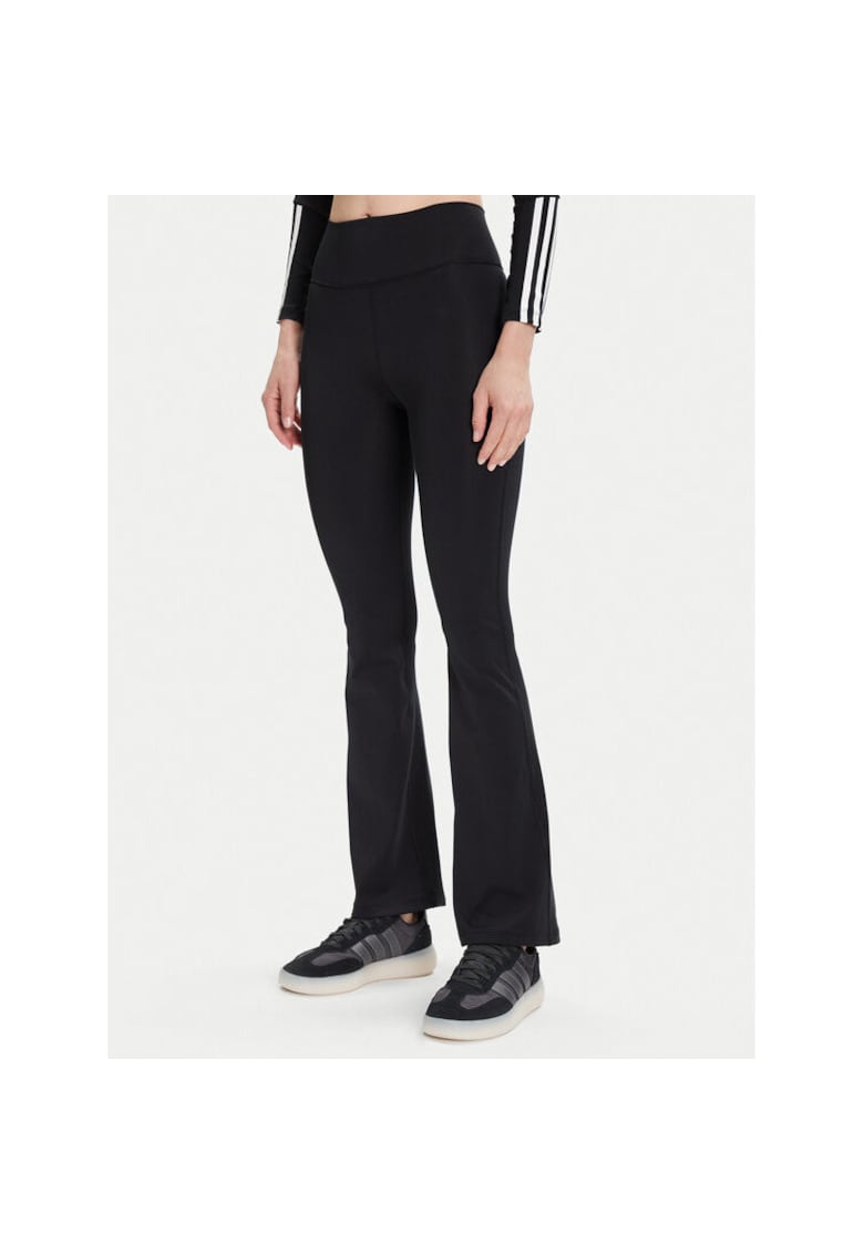 Colanti sport dama negru - material elastic