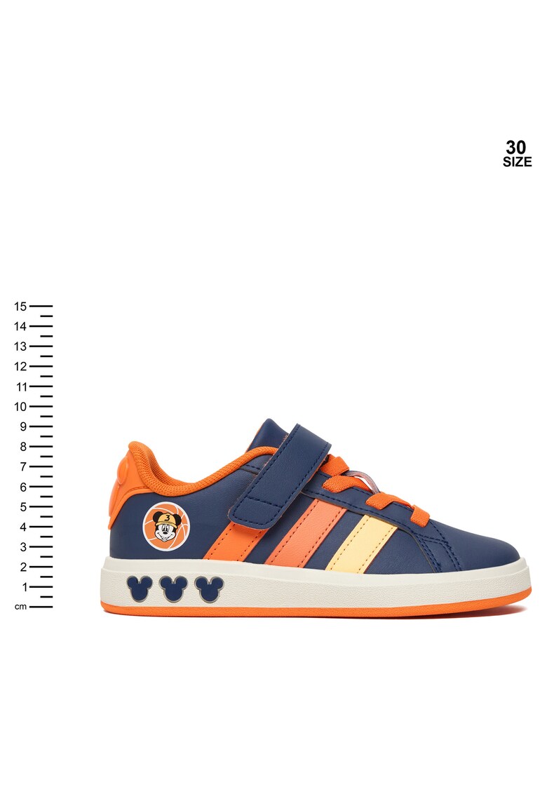 i Baieti - Adidas - piele ecologica - albastru\portocaliu