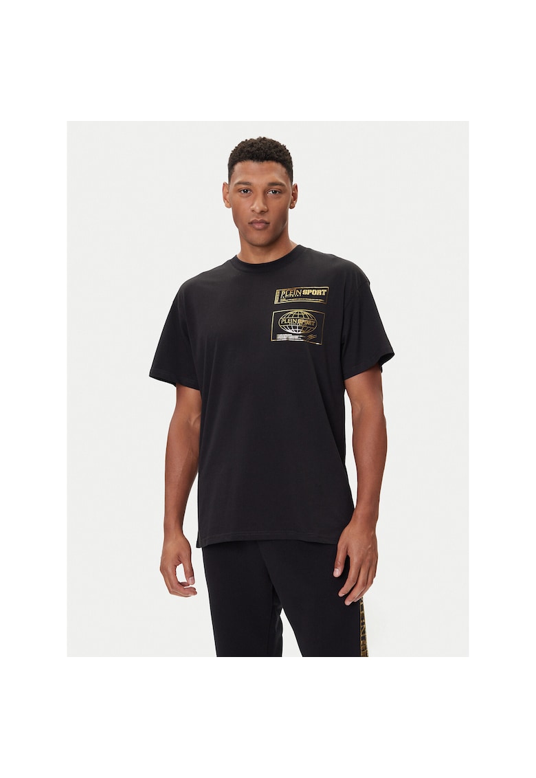 Tricou barbati negru - lifestyle - bumbac