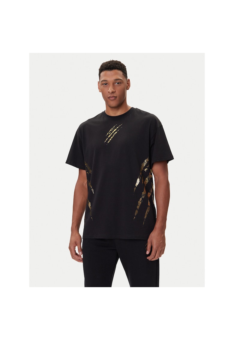 Tricou sport barbati negru - bumbac - lifestyle