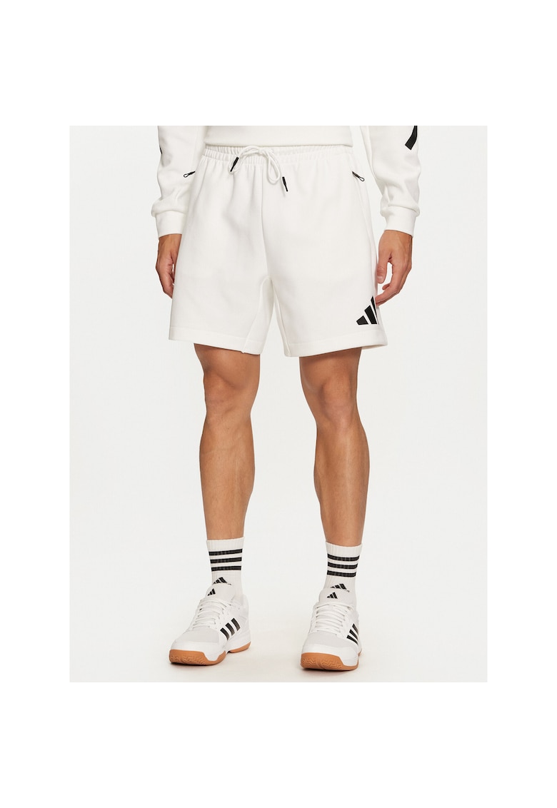 Pantaloni sport barbati alb - model scurti