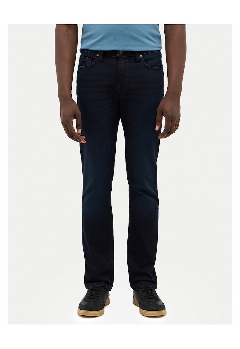 Blugi barbati - slim fit - bleumarin - bumbac -