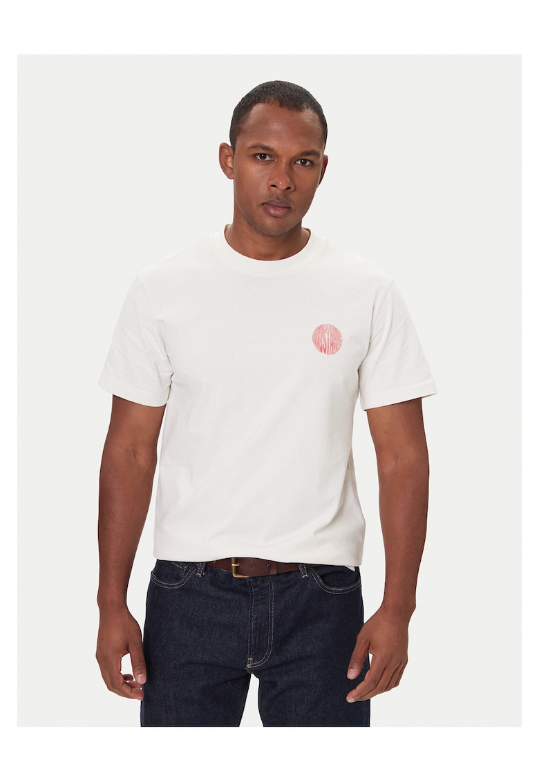 Tricou barbati alb - bumbac