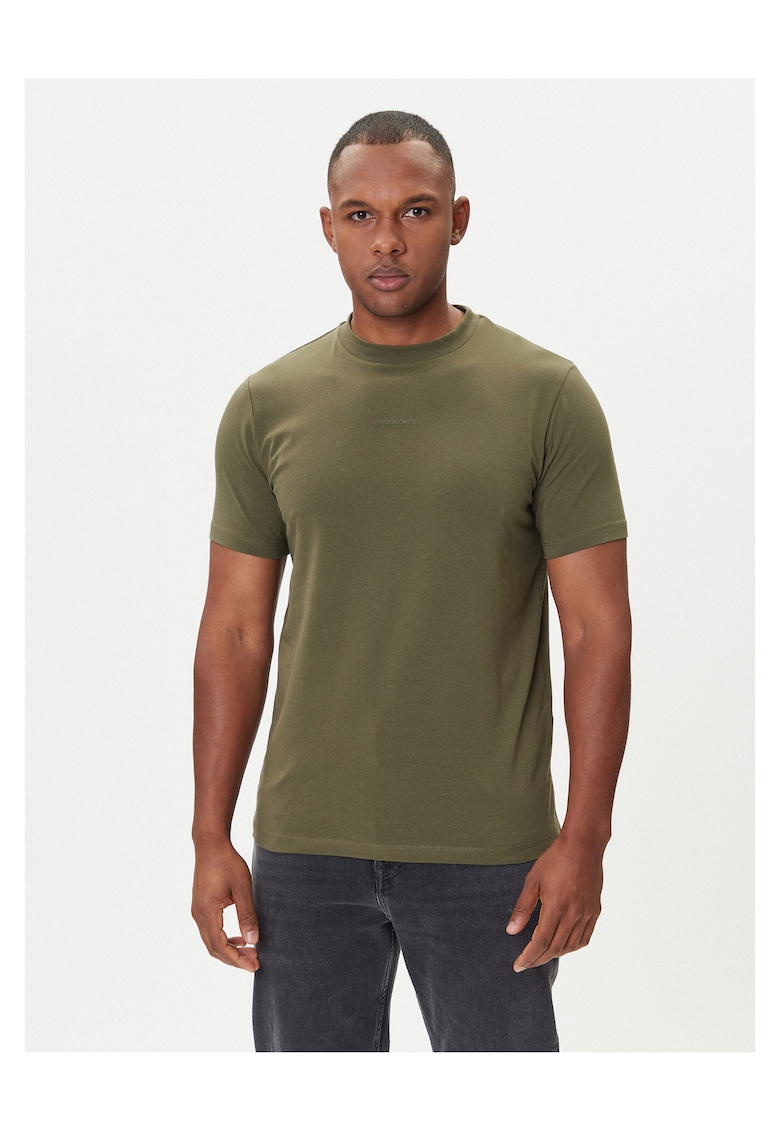 Tricou barbati verde - bumbac