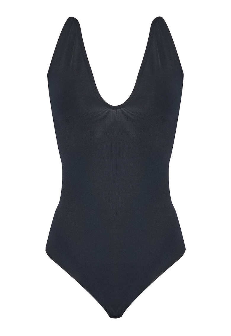 Body dama negru - elastic