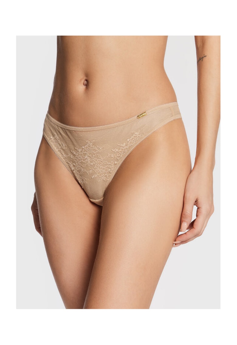Chiloti tanga dama bej - lenjerie intima