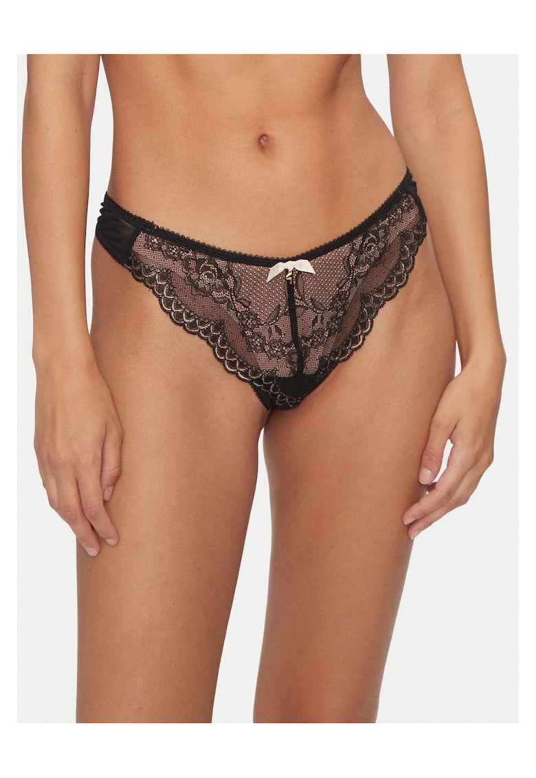 Chiloti tanga dama lenjerie intima - Negru