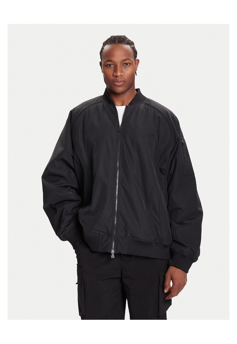 Geaca bomber barbati negru - material rezistent -