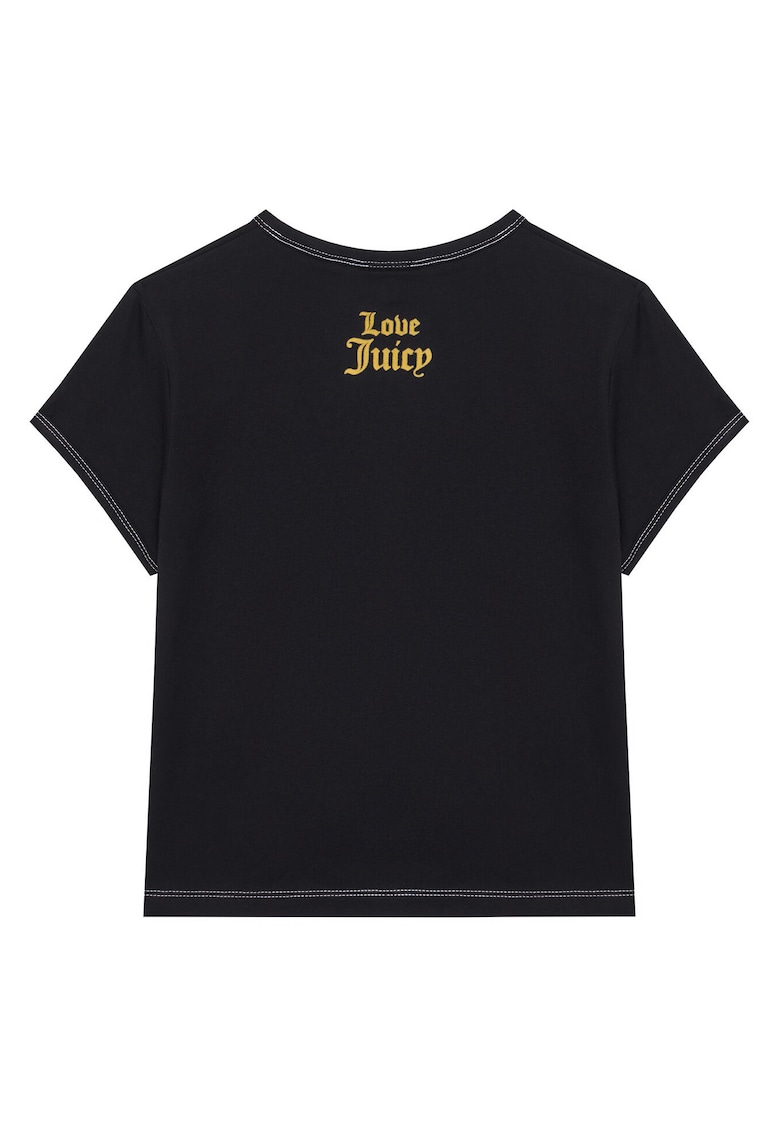 Juicy Couture Tricou dama - Negru/Auriu