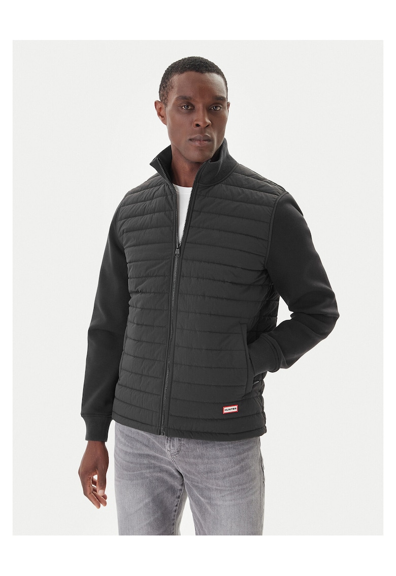 Geaca de tranzitie barbati negru - material rezistent
