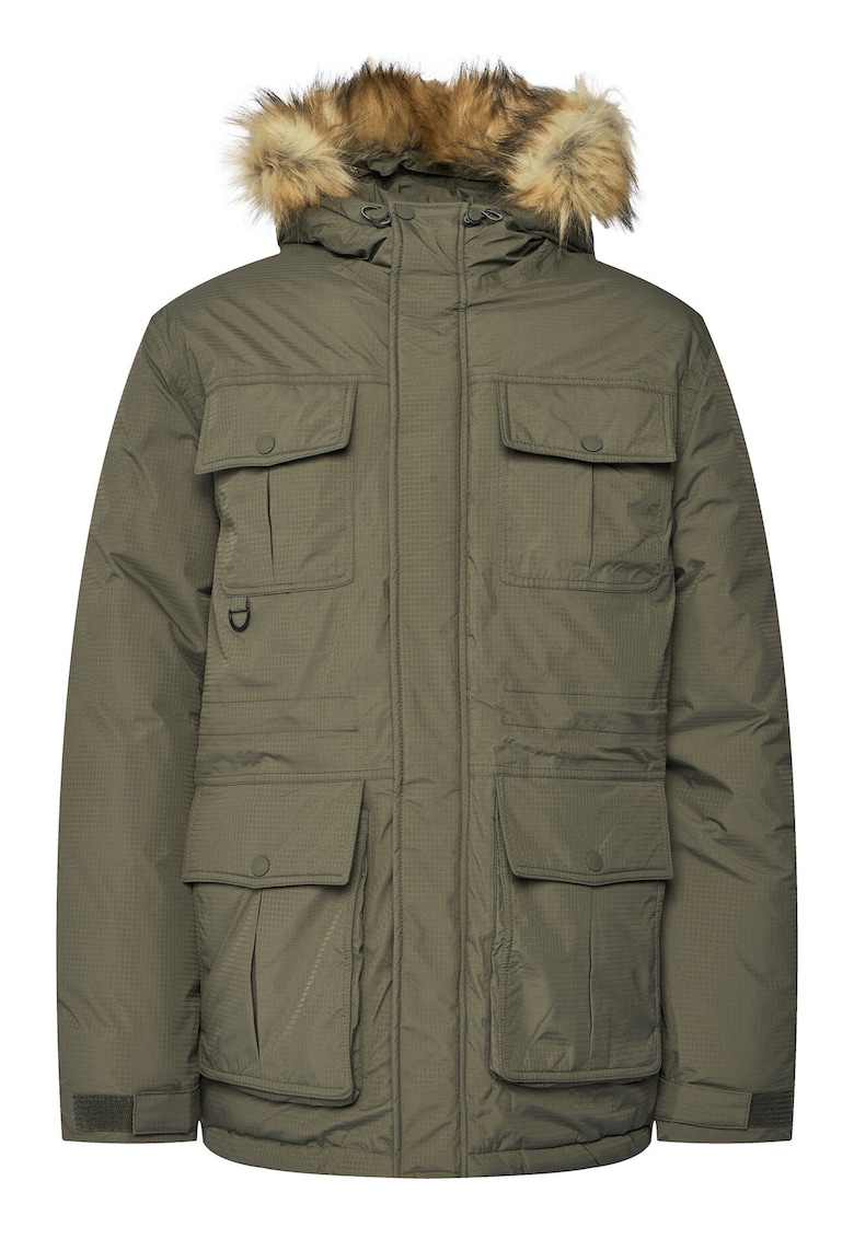 Geaca barbati parka - verde - fabricata din material rezistent