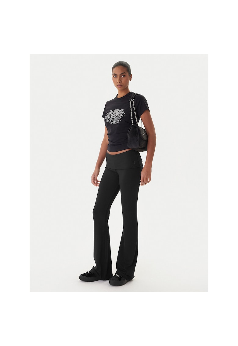 Colanti sport dama negru - fabricat elastic