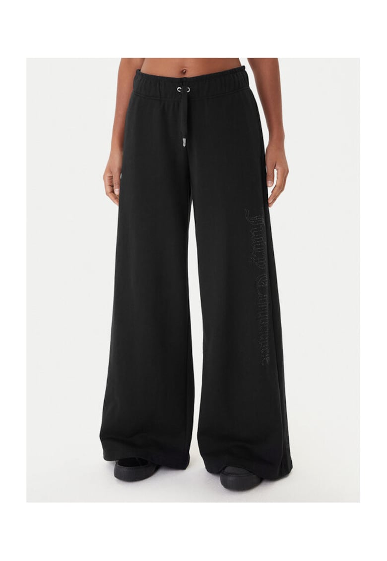 Pantaloni de trening largi - negru