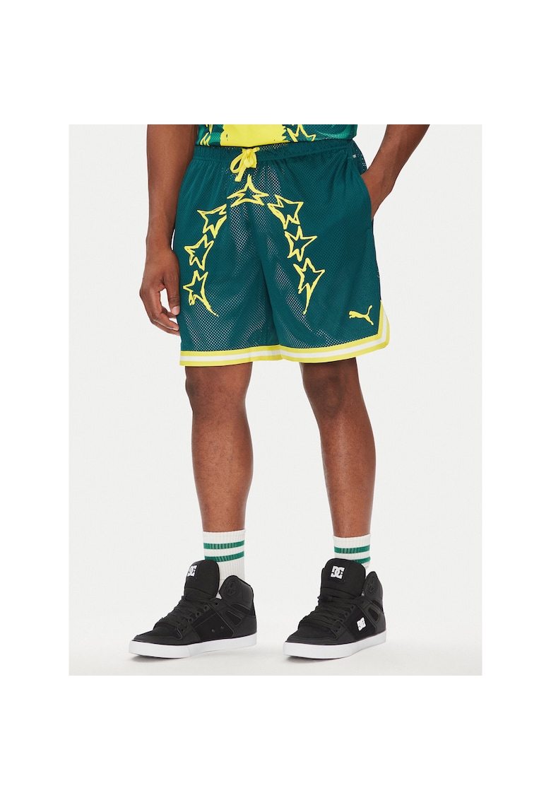Pantaloni sport barbati scurti - verde